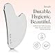 Kitsch Gua Sha Gesichts-Werkzeuge aus Edelstahl, Lymphdrainage-Massager für Gesicht, Kinn & Kiefer, Körper-Gua Sha für Muskelverspannungen, manueller Massage-Stick, Pflegegeschenk für Frauen & Mütter.