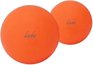 Amazon Kieba マッサージラクロスボール 筋膜リリース ツボ押し 筋肉の凝りの緩和 ヨガ療法に硬いボール2個セット Kieba スポーツ アウトドア