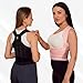 CORESTANCE Back Brace Posture Corrector for Men & Women - Adjustable, Breathable, Improves Posture, Reduces Neck & Back Pain - Lightweight Unisex Design for Office and Home Use (Black, Medium)