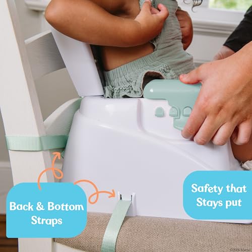 Fisher-Price™ Feeding Booster Seat for Toddlers, Adjustable Tray, Portable High Chair with Safety Straps, Folds for Travel, Ages 1+ - image 5