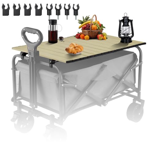Mesa Metálica Plegable para Camping SETOXYX Board Desktop 34"×21" Color Khaki