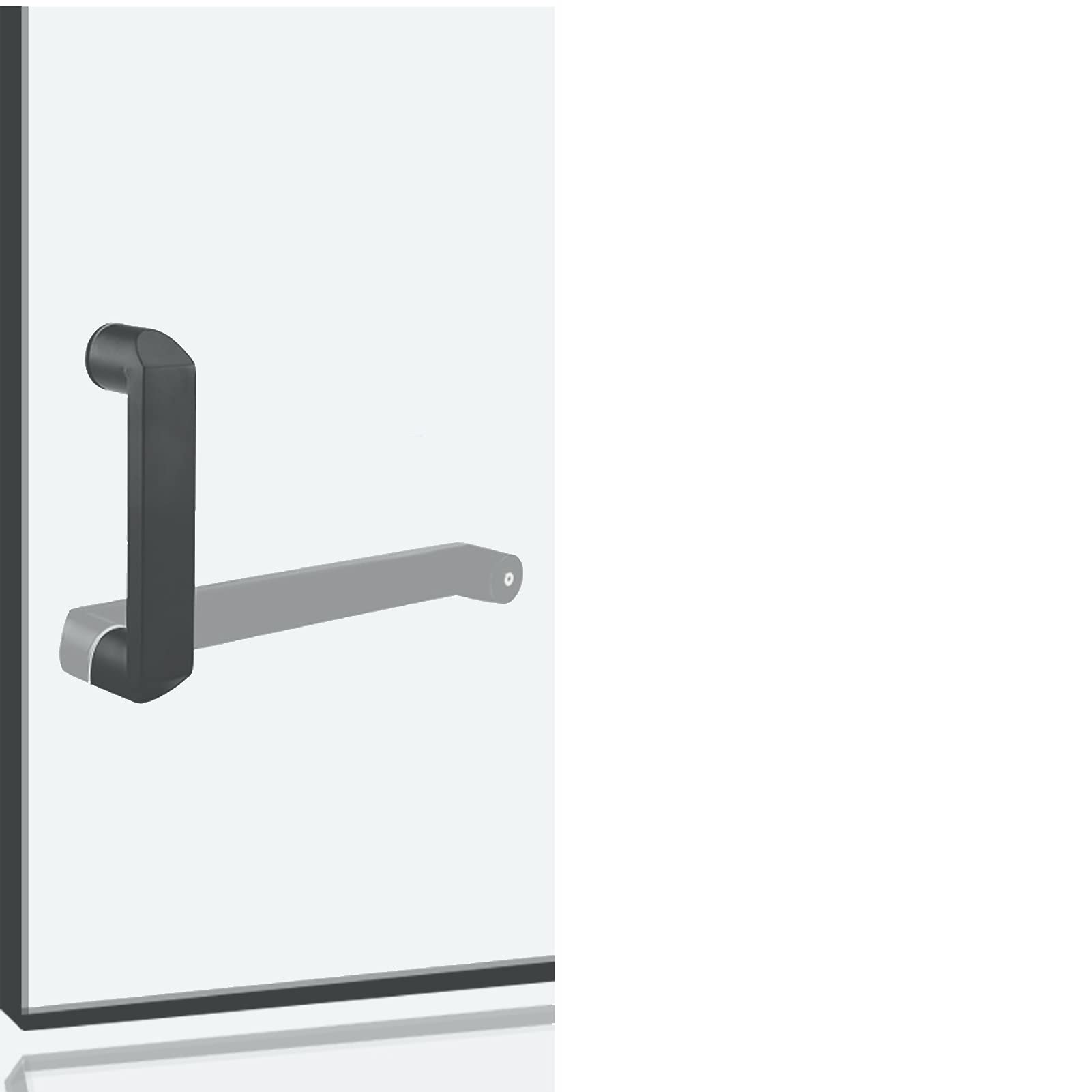 Manijas para puertas de ducha de vidrio templado en mamparas de baño de 225mm