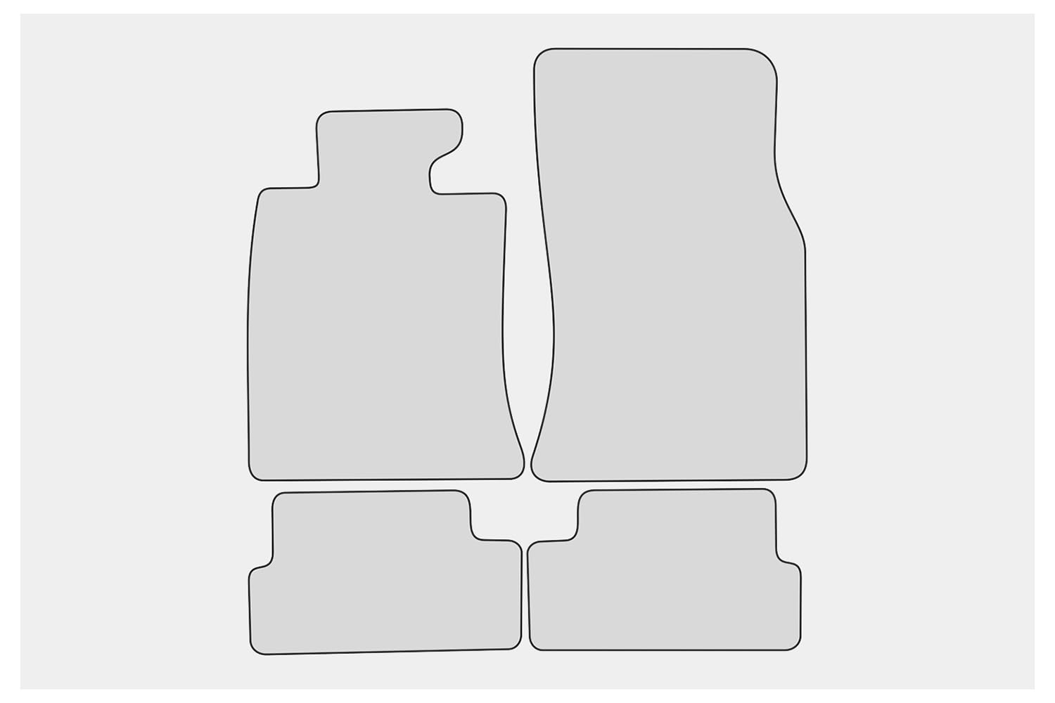 teileplus24 501 Alfombrillas Union Jack para Mini II 2 R56 2006-2014