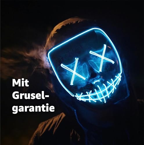 Masque LED bleu pour groupe : la solution pour un costume d'Halloween réussi - 3