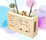 【SIMPLE ET PUISSANT STYLE】La boîte de rangement pour routeur wifi a un design simple, une apparence belle et aérée, surtout est adapté au style de décoration confortable européen et américain. Dans le même temps, il peut être utilisé de différentes manières.