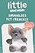 Little Living Nature Snugglies Grauer Französische Bulldogge Plüschtier – Stofftier Geschenk für Kinder, Kuscheliges Hundespielzeug, Frenchie