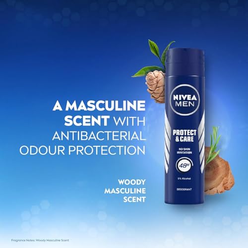 NIVEA MEN Protect & Care Desodorante Antitranspirante Spray 150ml Pack 2 miniatura 4