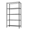 SINGAYE 5-Shelf Adjustable, Heavy Duty Storage Shelving Unit (350 lbs Loading Capacity per Shelf), Steel Organizer Wire Rack, Black (36" W x 14" D x 72" H)