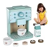 Holz Kaffeemaschine Spielzeug Set, Holz-Küchen-Kaffeemaschine-Spielzeug-Set...