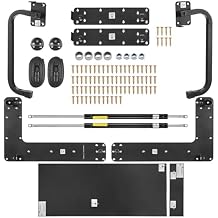 Happybuy Murphy Bed Kit, Queen Size, Vertical Deluxe DIY Wall Bed Mechanical Hardware Kit, Pneumatic Lever Heavy Duty Bed Frame Support, Folding Cabinet Wall Bed Space Saving Design for Guestroom