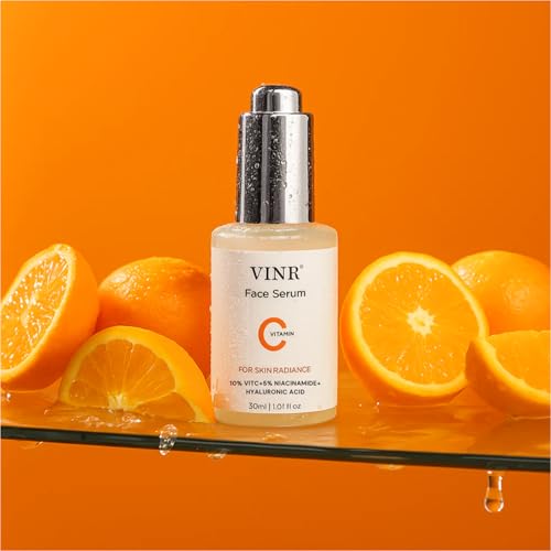 Image of VINR Vitamin C Glow Skincare Gift Set | Vitamin C Face Wash, Niacinamide Toner, Vitamin C Serum & Daily Glow Moisturizer | Brightening, Hydrating & Radiance Routine - 4 in 1 Gift Box for Men & Women