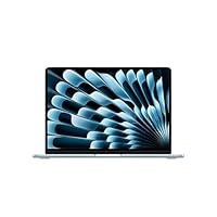 Apple 2026 MacBook Air 13″ Laptop with M5 chip: AI and Apple Intelligence, 34.46 cm (13.6″) Liquid Retina Display, 16GB Unified Memory, 512GB SSD Storage, 12MP Center Stage Camera, Touch ID; Sky Blue