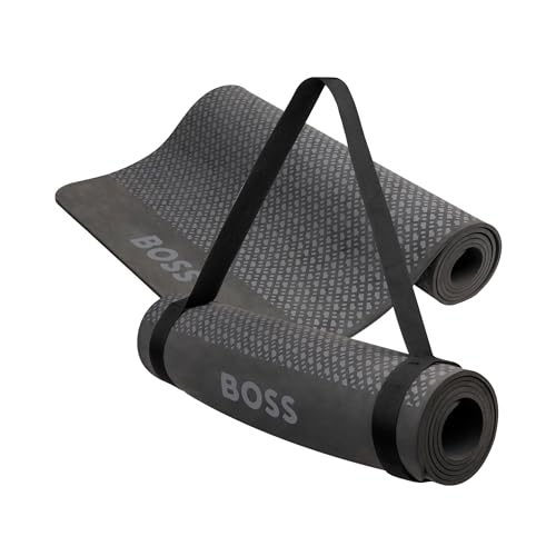 Hugo Boss Tapete de yoga, monograma oscuro, Monograma oscuro, One Size