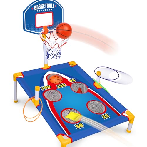 Image of TOY Life Bean Bags Toss Carnival Games, Cornhole, Outdoor Toys for Kids Ages 4-8, Backyard Game Sports & Outdoor Play, Outside Toys for Ages 5-7, Family Lawn Yard Games Birthday Party, Gift for Boys