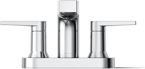 Miniatura 2 de KOHLER Bathroom Faucet, Bathroom Sink Faucet, Taut Collection, Centerset Faucet, Vibrant Brushed Nickel, K-97031-4-BN