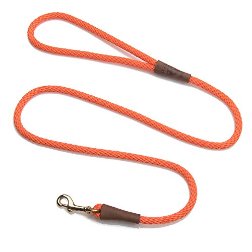 Mendota Pet Snap Leash, 3/8" x 6', Orange