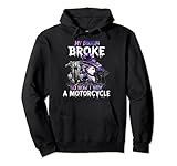 My Broom Broke So Now I Ride A Motorcycle Witch Halloween Pullover Hoodie