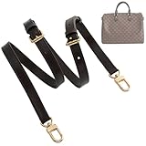 Doxo Vachetta Leather Purse Straps Replacement Crossbody Adjustable Shoulder Bag Strap for L V Handbag (Brown,0.6'/1.5cm Wide, 41-47''/105-120cm Length)
