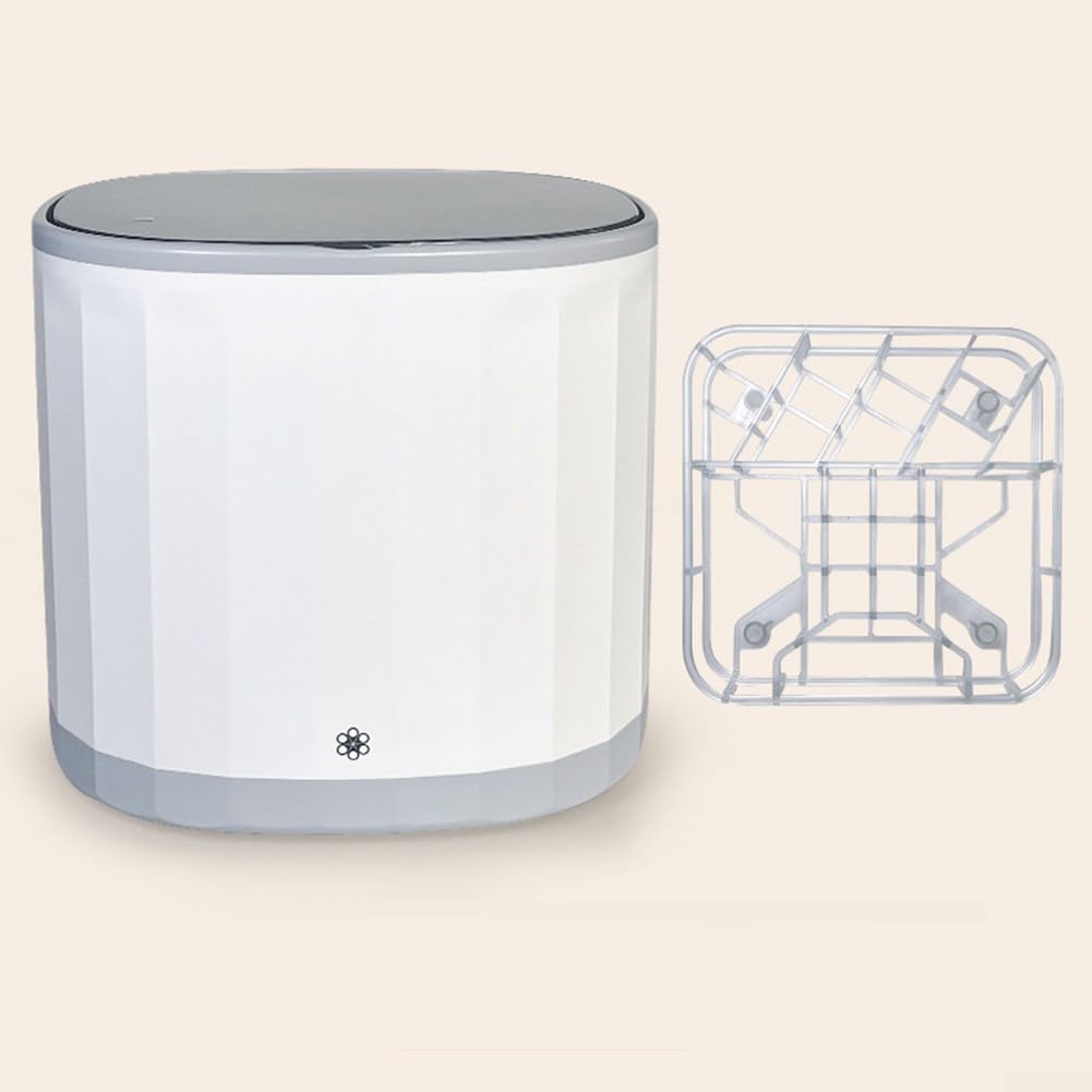 Eawfgtuw Lave-vaisselle portable rechargeable par USB avec porte-gobelet interne, rinçage à 360°, cycle de nettoyage turbo de 15 minutes, matériau ABS, 20 x 20 x 18 cm, blanc, pour bureau d'étude