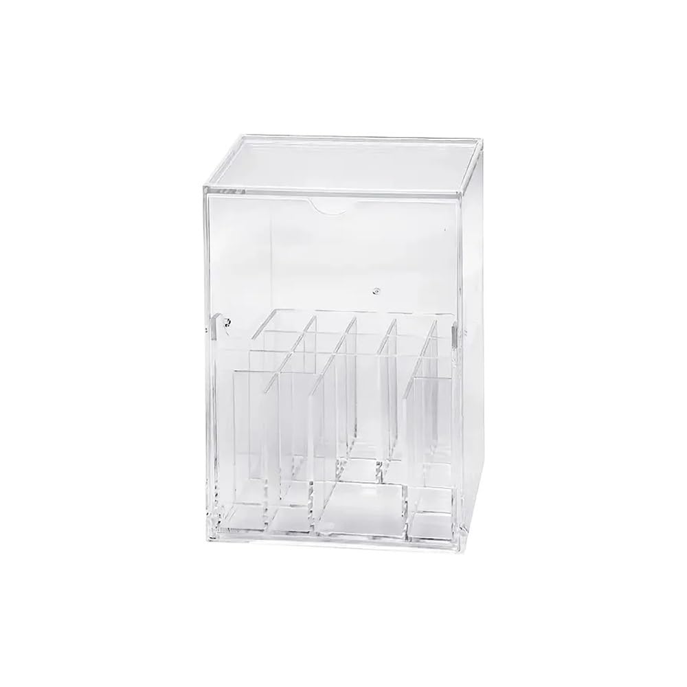 LIANXIBAG Clear Makeup Brush Holder Cosmetic Storage Box Desktop Organizer For Brushes And Accessories