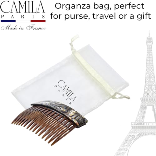 Image of Camila Paris CP3767 Hair Side Comb, 3 inch Small French Twist Hair Combs Clips