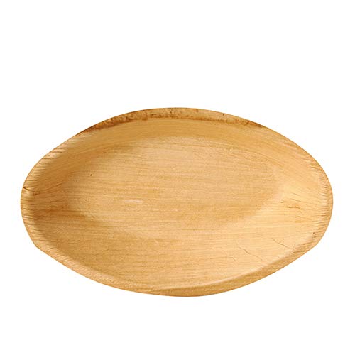 PAPSTAR 100 Teller, Palmblatt Pure oval 18 cm x 11,5 cm x 3 cm
