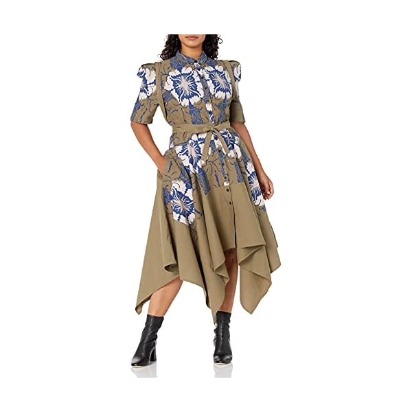 Making-the-Cut-Season-2-Episode-1-Winning-Look-Garys-Self-Tie-Dress Making the Cut Season 2 Episode 1 Winning Look Gary's Self-Tie Dress, Faded Army/Royal Blue, M