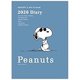 ホールマーク スヌーピー 手帳 2026年 A5 マンスリー ジョークール スモーキーブルー 845698 (2025年 10月始まり)