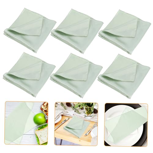 Servilletas de satén reutilizables con tacto suave premium para mesas de comedor 2