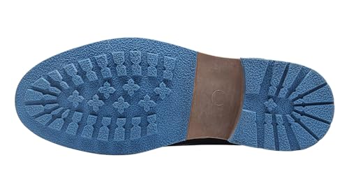 Santimon Men's Oxfords Boots Dress Casual Leather Chelsea Boots Fashion Formal Tuxedo Ankle Boot for Men4