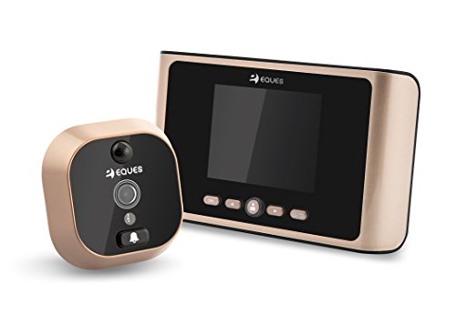 Greeter Plus Digital Door Viewer & Doorbell - LCD Security Camera Monitor 165° Wide Angle Lens Video Record Photo Shooting - with Motion Sensor - No APP - Peephole Needed (Gold Earth - Plus) - Thumbnail 6