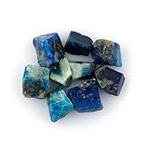 CRYSTALIS 50 carats Natural Copper Afghanite Loose Gemstone Wholesale Bulk Rough Jewelry Making Supply, UV Reactive, Chakra & Healing Raw Stones, Wire Wrapping, DIY, Gem Collection, 8-12mm