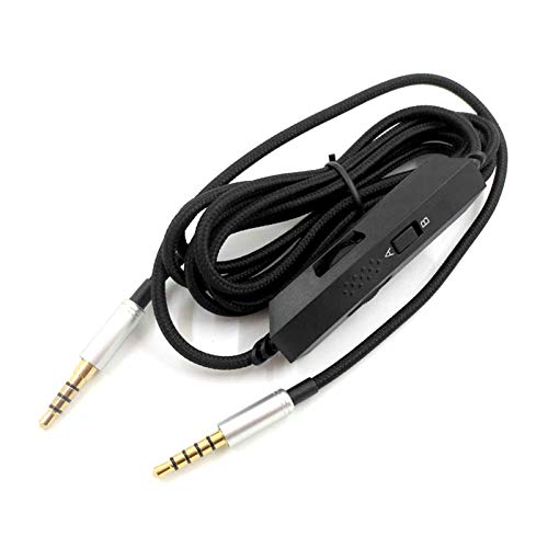 Fone de ouvido Cabo de áudio, controle de volume Cabo de áudio Cabo de áudio Fone de ouvido Cabo de