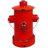 Lakexus 23.6‘Large Fire Hydrant Pedal Trash Can, Fire Hydrant for Dogs to Pee on, Large Capacity Garbage Can with Inner Bucket Retro Vintage Iron Wastebasket Kitchen Waste Bins for Indoor Outdoor Use