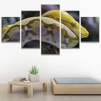 SIGNWIN 5 Panel Canvas Wall Art Coiling Around for Home Decorations Ready to Hang - 60