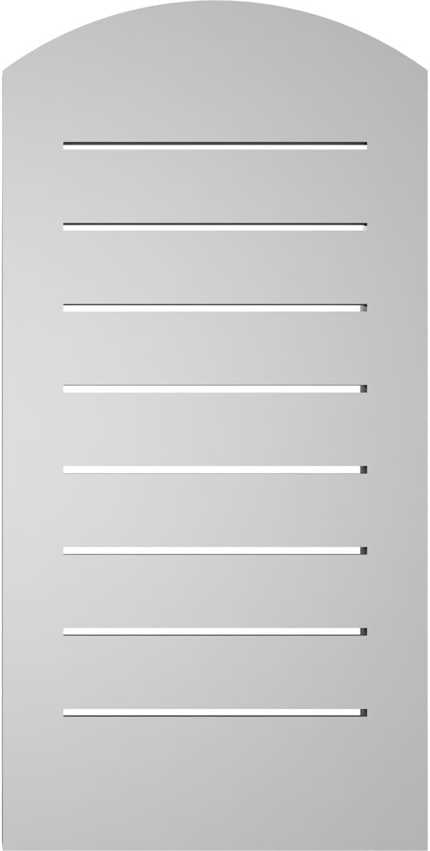 Ekena Millwork GVPAR14X2803SF Arch Top Surface Mount PVC Gable Vent, Factory Primed White