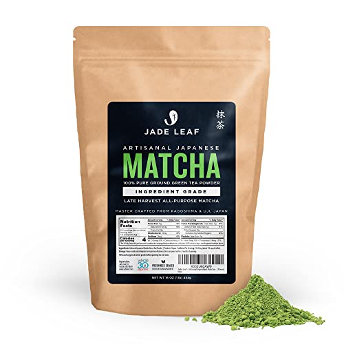 Image of Jade Leaf Artisanal Matcha Green Tea Powder - Authentic Japanese Origin - Late Harvest Ingredient Grade (1 Pound)