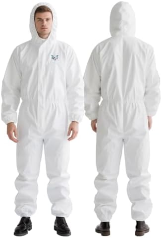 VigiFront Disposable Coverall, Disposable Protective Suit, 7 Size...
