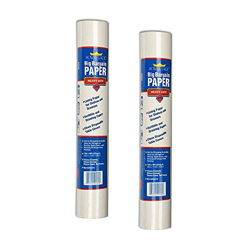 Royal Consumer Products 21055 13" X 48' Shelf Liner Paper, White Bond, Roll (2)