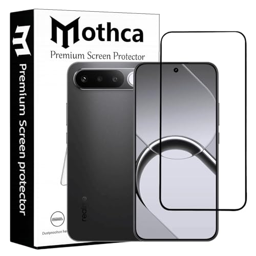 Image of Mothca Military-Grade Tempered Glass Screen Protector Compatible for Realme 16 5G with Edge to Edge Coverage - Case Friendly, Anti-Scratch & Bubble-Free Installation Kit