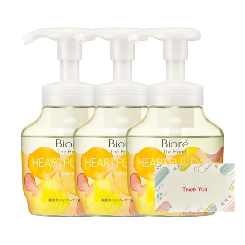 花王 ビオレ ザ ハンド 泡ハンドソープ ふっとほどける陽だまり果実の香り 本体 280ml 3個セット ハンドソープ +Kunutonnオリジナルロゴ入りeおまけ付