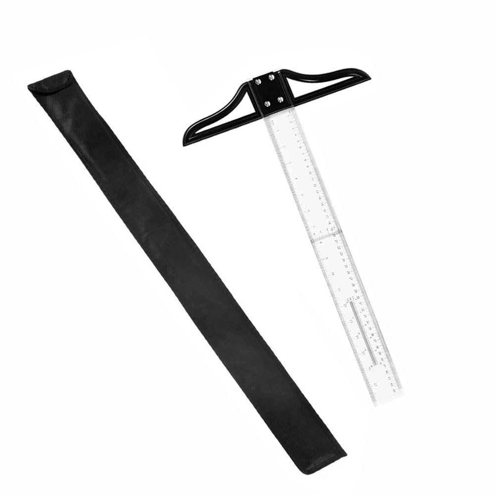 Acrylic T Square Ruler Transparent T Ruler for Art Framing and Drafting & Crafting(50cm/20in)
