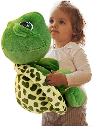 Turtle Plush Fluffy Toy, Cartoon Turtle Stuffed Plush Doll, Portable Big Eyes Stuffed Sea Animal Toy, Cute Turtle Stuffed Hugging Plush Toy for Boys Girls Kids