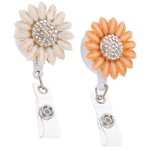 Attache badge rétractable avec clip crocodile : lot de 6 porte-cartes d'identité pour employés