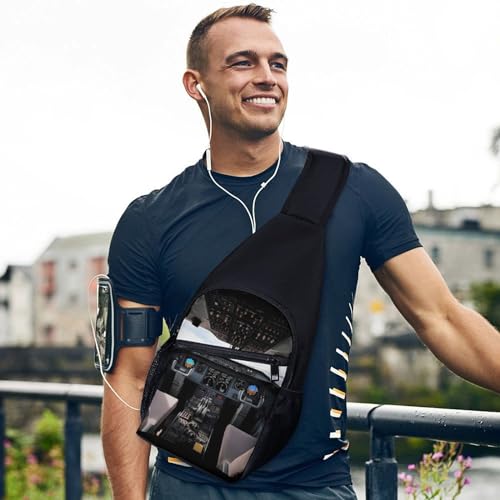 Bolso cruzado deportivo de gran capacidad para viaje y senderismo miniatura 3