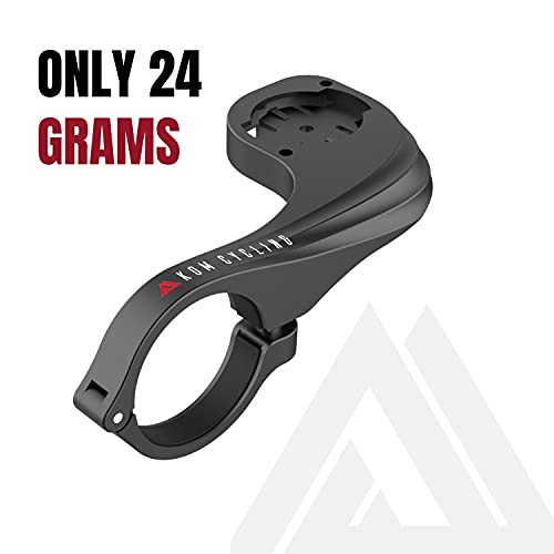 Image of KOM Cycling Garmin Bike Mount with Carbon Finish from Garmin Edge Mount Designed for Garmin Edge 530 and Garmin 830 and Other Garmin Models