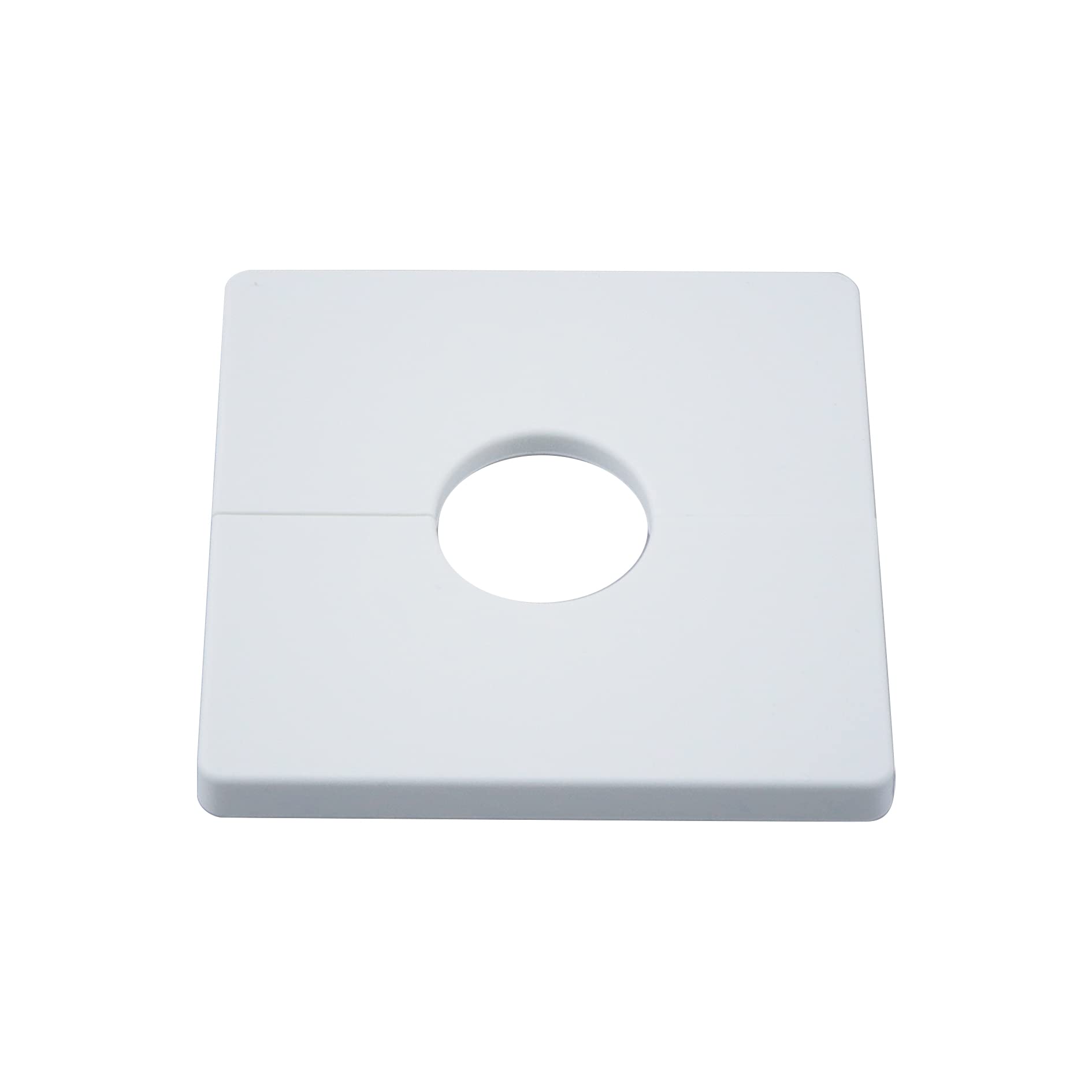 Flangia Divisia Da Parete Bianca - Copri Fori Per Tubi E Cavi, Design A Scatto Per Piastre Quadrate - Foto 3