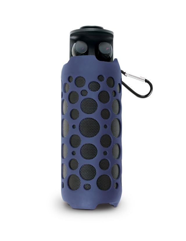 Misik - Bocina Bluetooth con Audifonos Incluidos - Micro SD, Radio FM, USB, AUX - Luz LED - Microfono Manos Libres - Bateria Recargable - 3 Años de Garantia -...