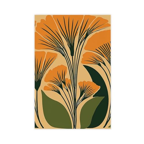 Tableau sur toile fleurs décoration murale salon raffinée