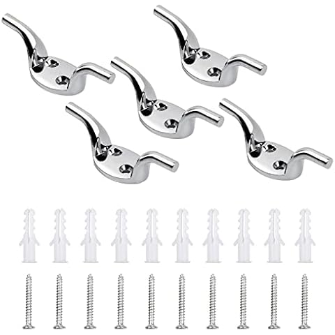 5 Piezas Gancho de Cala Cornamusa de Amarre Cover